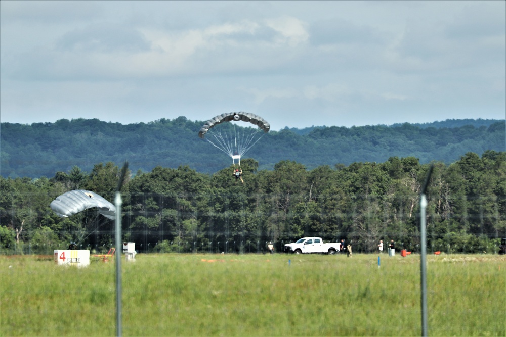 Special operations Airmen conducts airborne insertion for Patriot North 2019 exercise at Fort McCoy