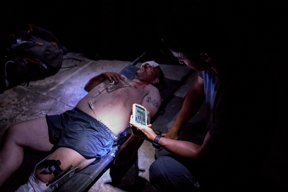 (simulated for training) medical treatment