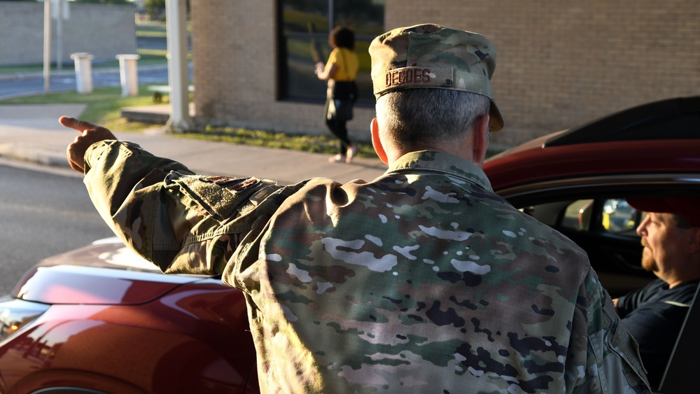 59th Medical Wing Commander Visits 802nd Security Forces members