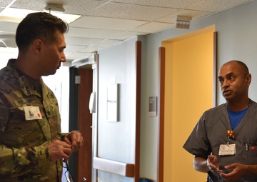 Womack leadership tours Cape Fear Valley pediatric ward to celebrate successful military-civilian partnership
