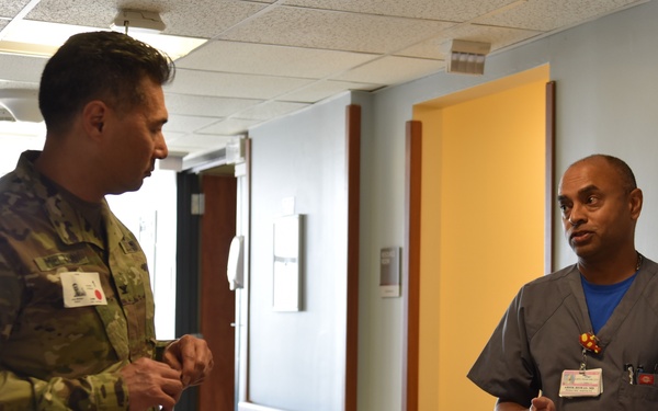 Womack leadership tours Cape Fear Valley pediatric ward to celebrate successful military-civilian partnership