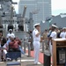 Naval Museum hosts a commissioning ceremony on a Battleship