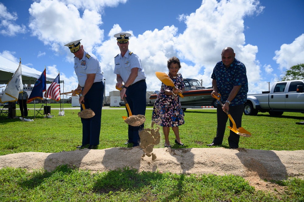 Coast Guard conducts groundbreaking for new Fast Response Cutter support building in Guam