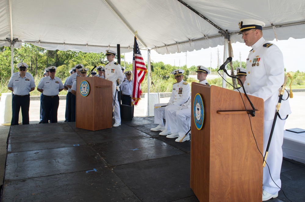 Coast Guard Cutter Jacob Poroo holds change of command ceremony