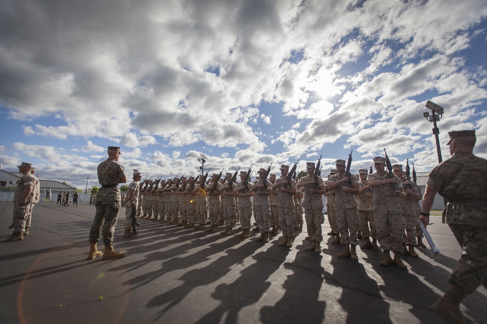 Marine Corps officer candidates learn precision through drill