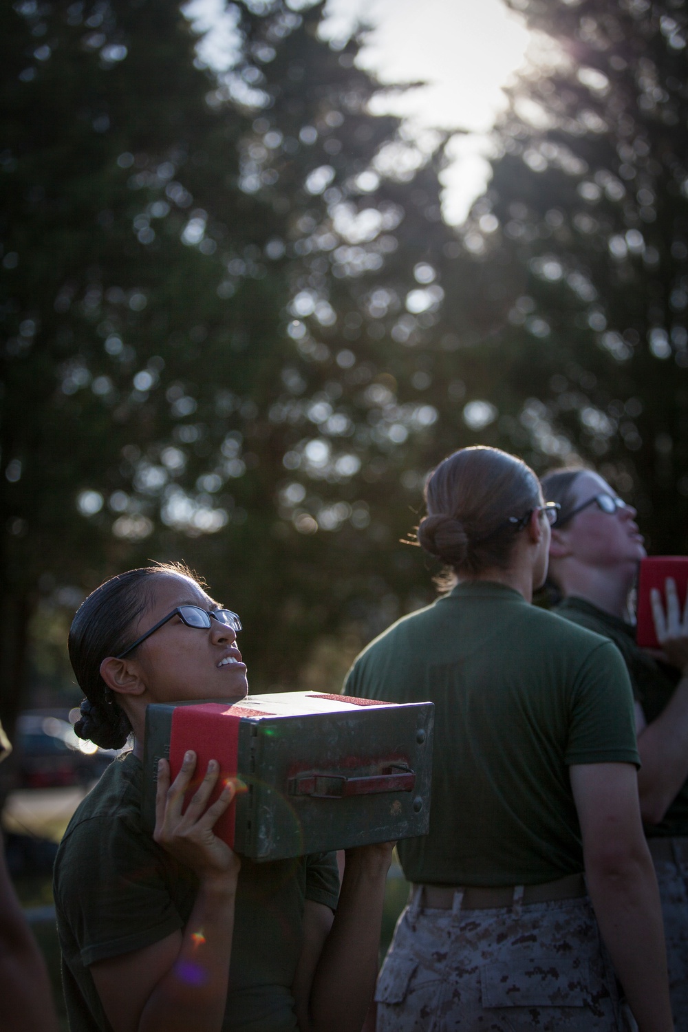 Marine Corps officer candidates get evaluated on the Combat Fitness Test