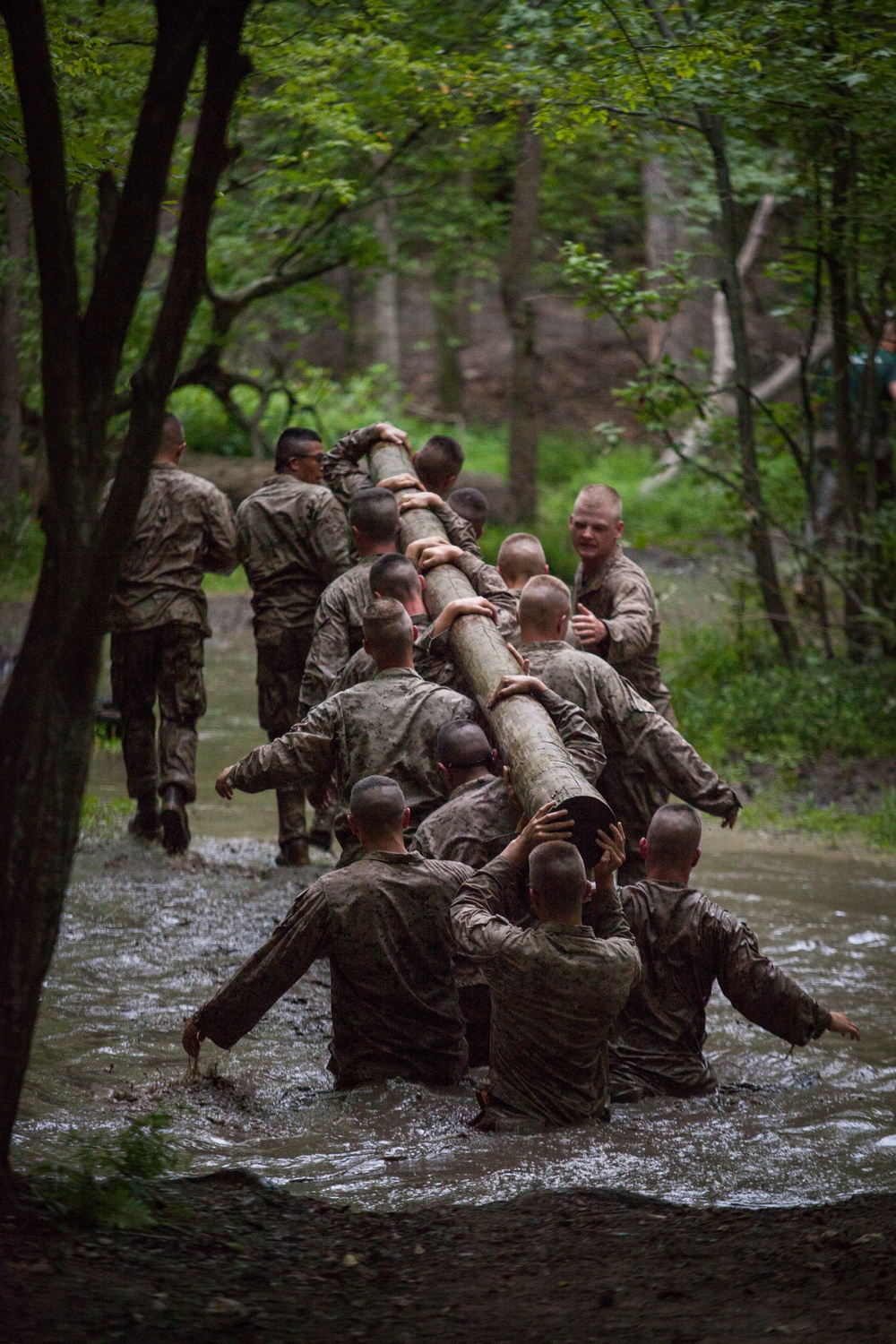 Marine Corps officer candidates commemorate the Montford Point Marines