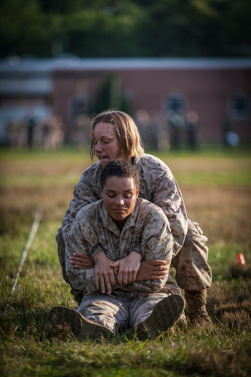 Marine Corps officer candidates get evaluated on the Combat Fitness Test