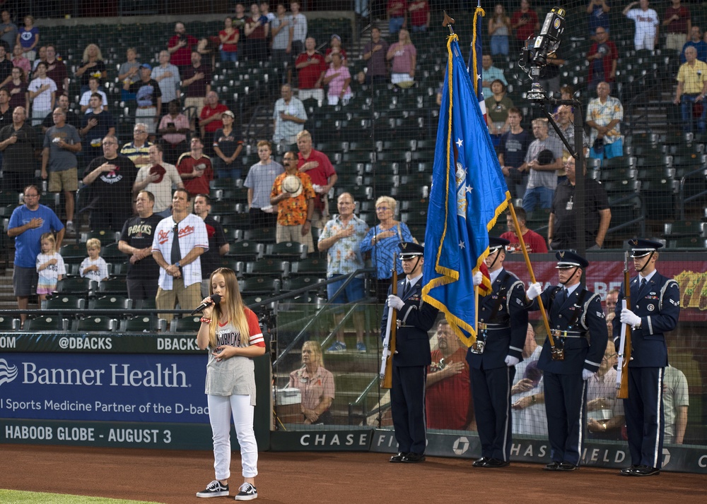 DVIDS - Images - Arizona Diamondbacks recognize Luke leaders, Airmen ...