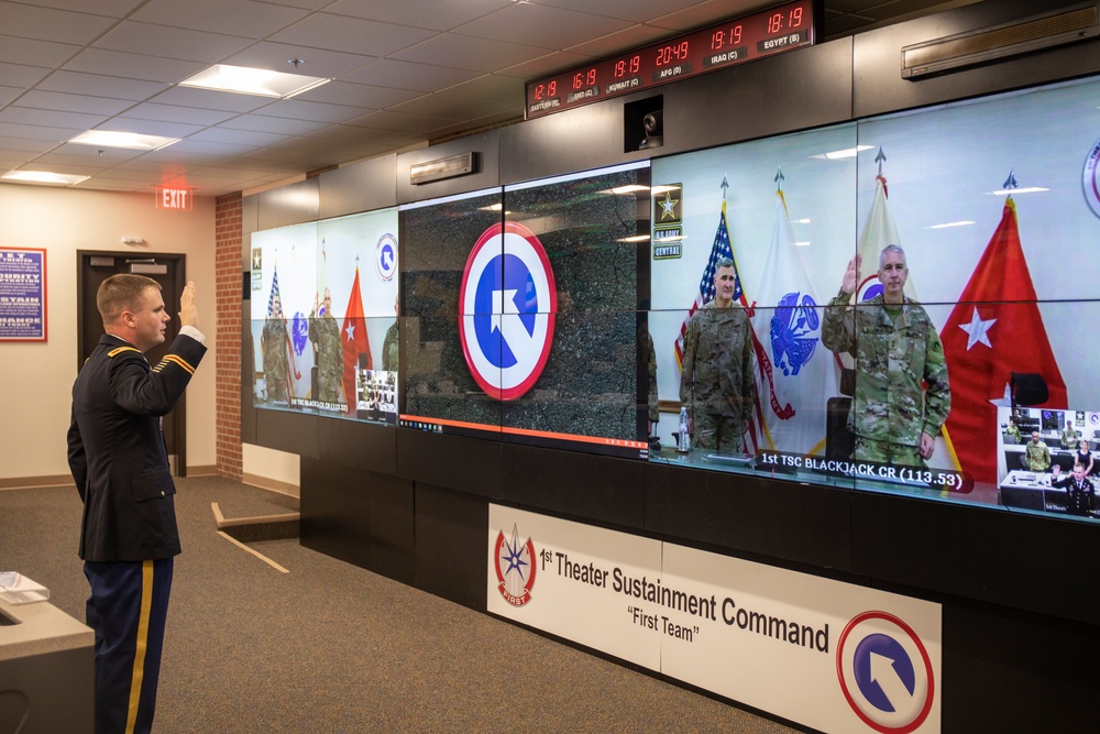 1st TSC Hosts a Promotion Ceremony