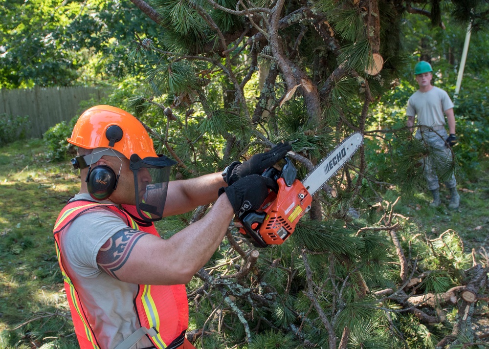 102nd Civil Engineers mobilize to assist tornado cleanup on Cape Cod