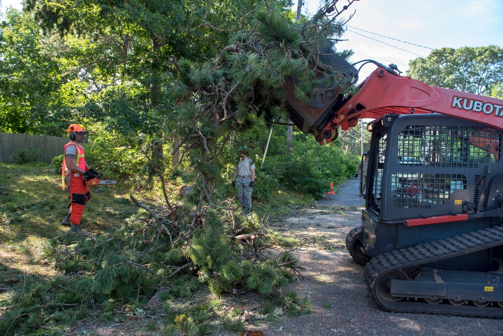 102nd Civil Engineers mobilize to assist tornado cleanup on Cape Cod