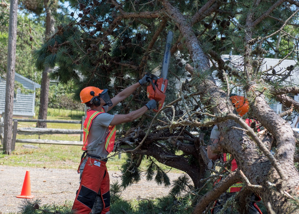 102nd Civil Engineers mobilize to assist tornado cleanup on Cape Cod