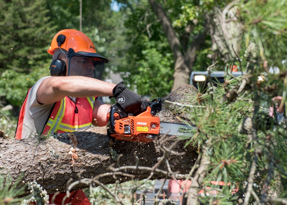 102nd Civil Engineers mobilize to assist tornado cleanup on Cape Cod