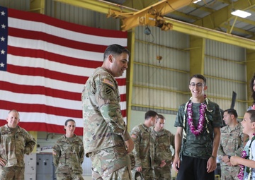 25th ID hosts Make-A-Wish recipient