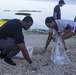 Sailors with 3rd Dental Battalion clean up Baba Beach Park