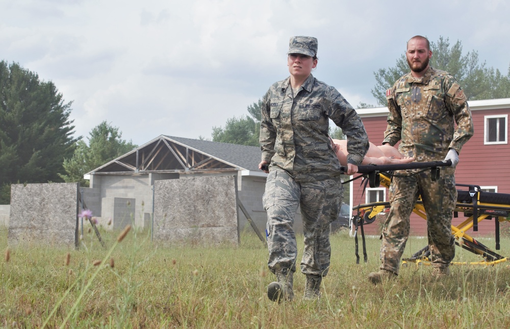 Medical mass casualty response exercise at Northern Strike 19