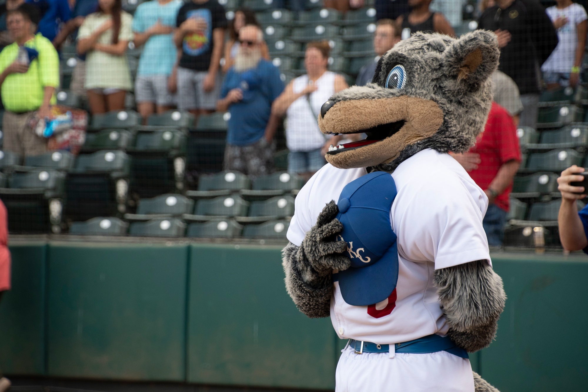 2019 Oklahoma City Dodgers Brooklyn Mascot