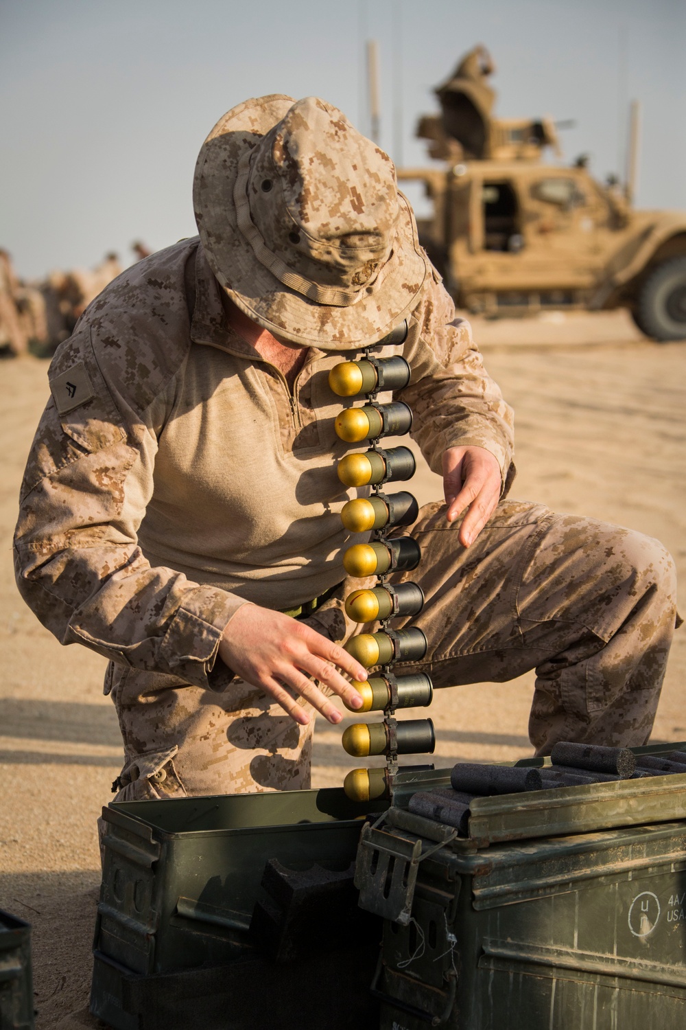 Marines and Their Grenade Launchers