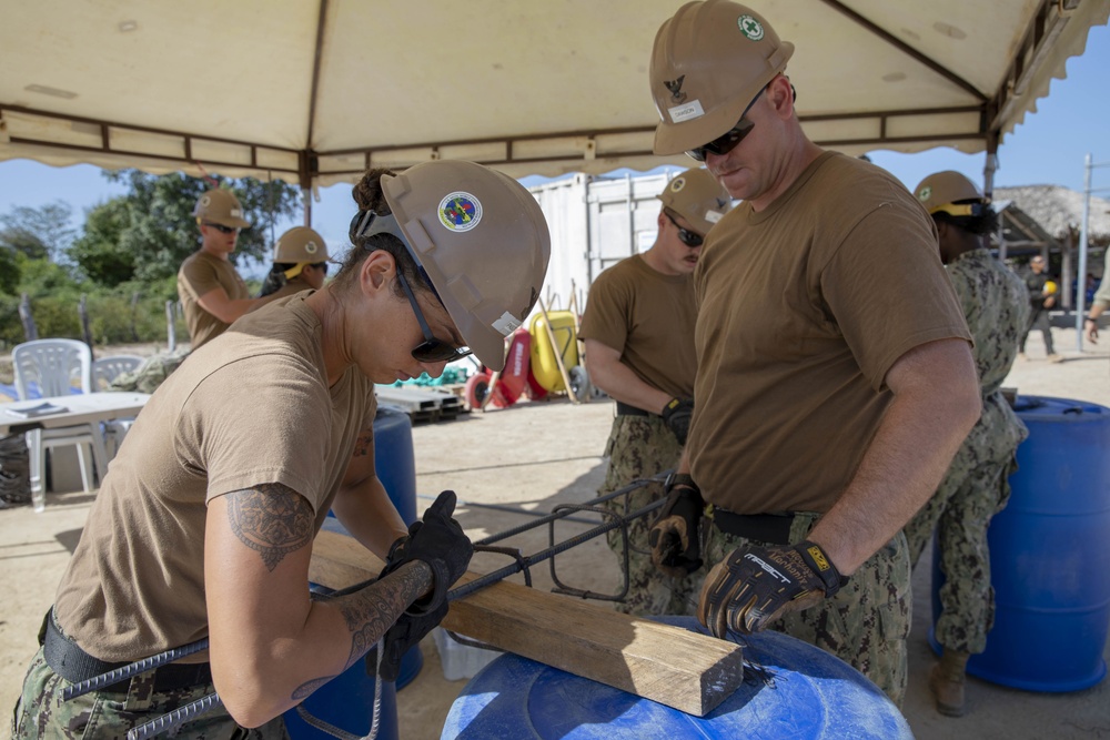U.S. Navy Seabees Construct New School for Colombian Indigenous Tribe