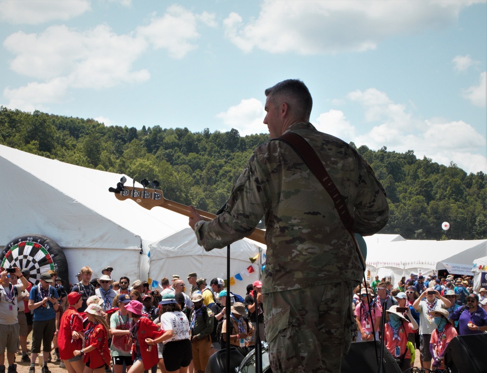 Six-String Soldiers entertain Worlds Scout Jamboree