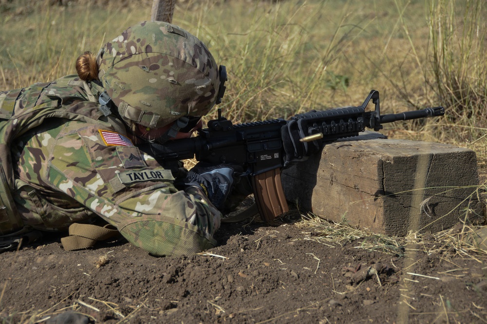 2/2CR conducts an M4 rifle zero qualification