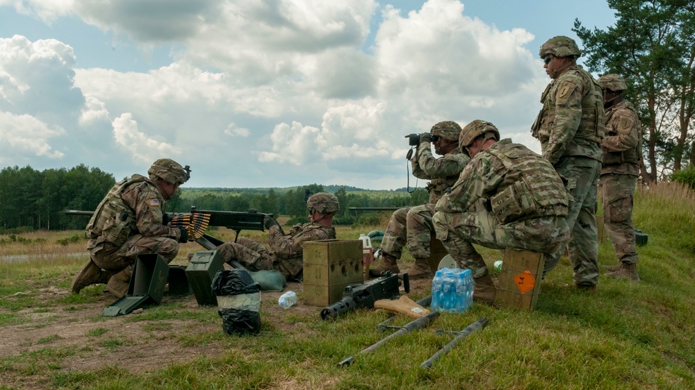 1st Battalion, 5th Field Artillery Regiment fire .50 caliber qualification