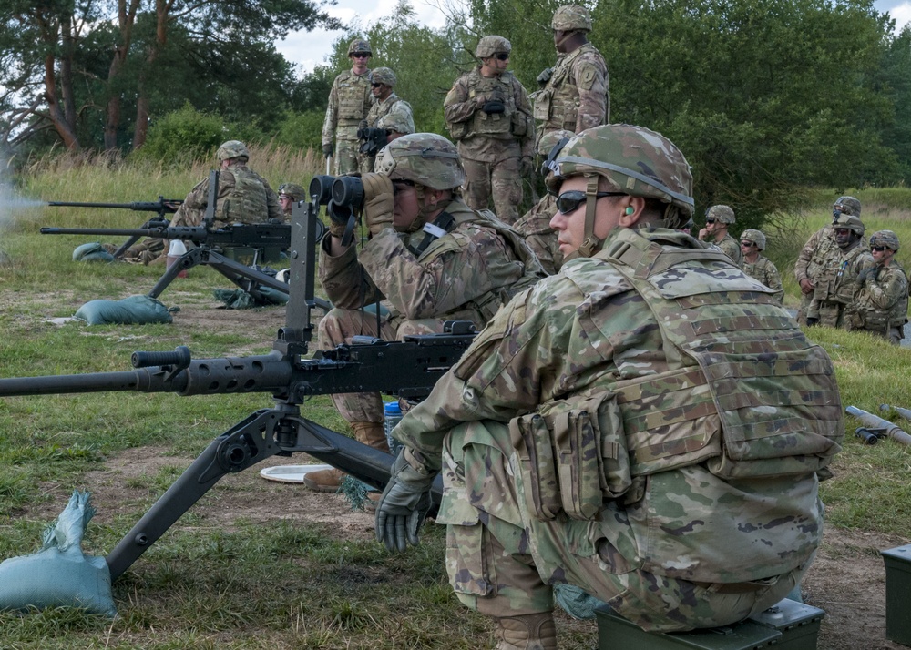 1st Battalion, 5th Field Artillery Regiment fire at .50 caliber qualification