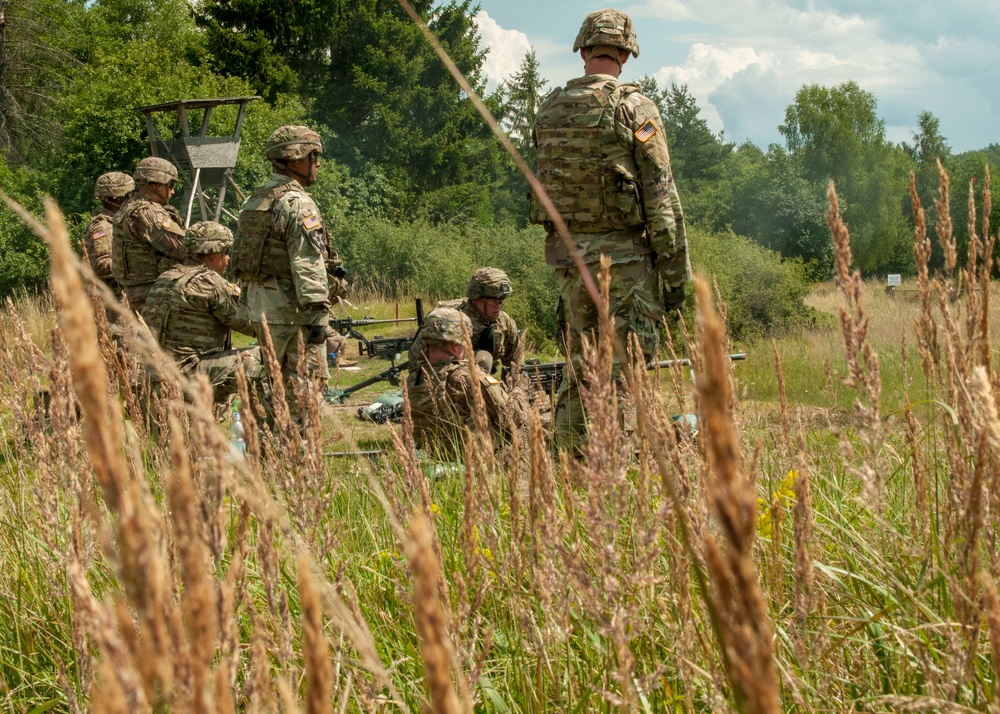 1st Battalion, 5th Field Artillery Regiment fire at .50 caliber qualification range