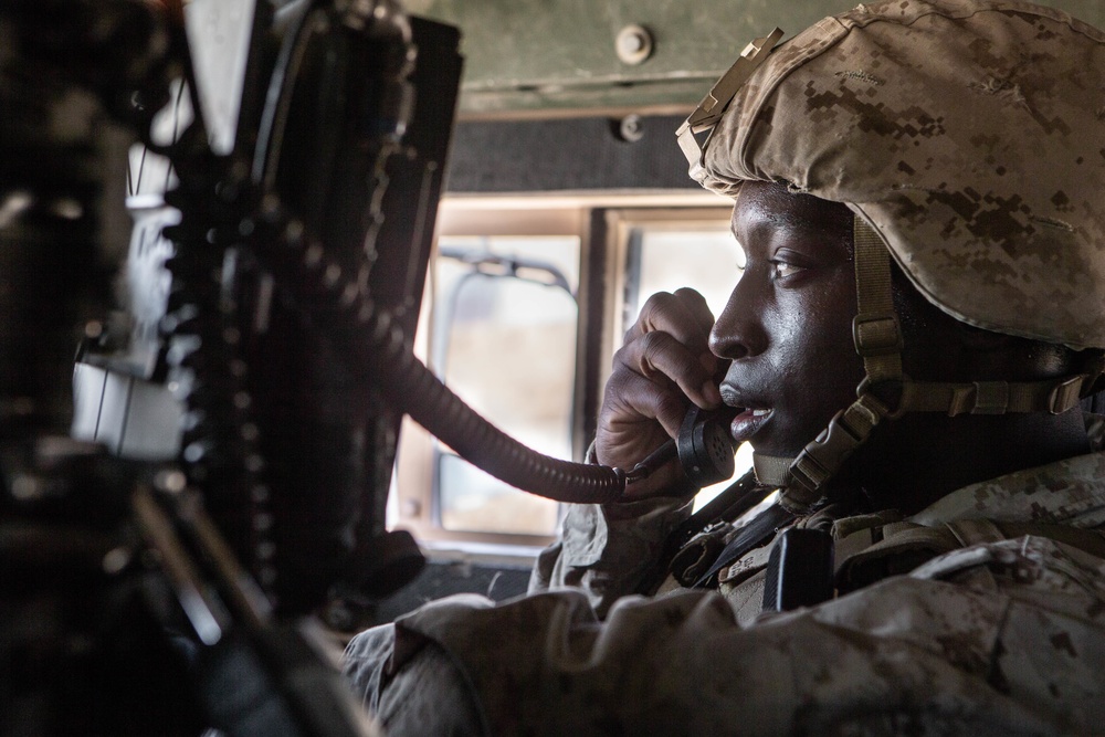 Combat Logistics Battalion 2 Resupplies 2nd Battalion, 10th Marine Regiment and 1st Tank Battalion