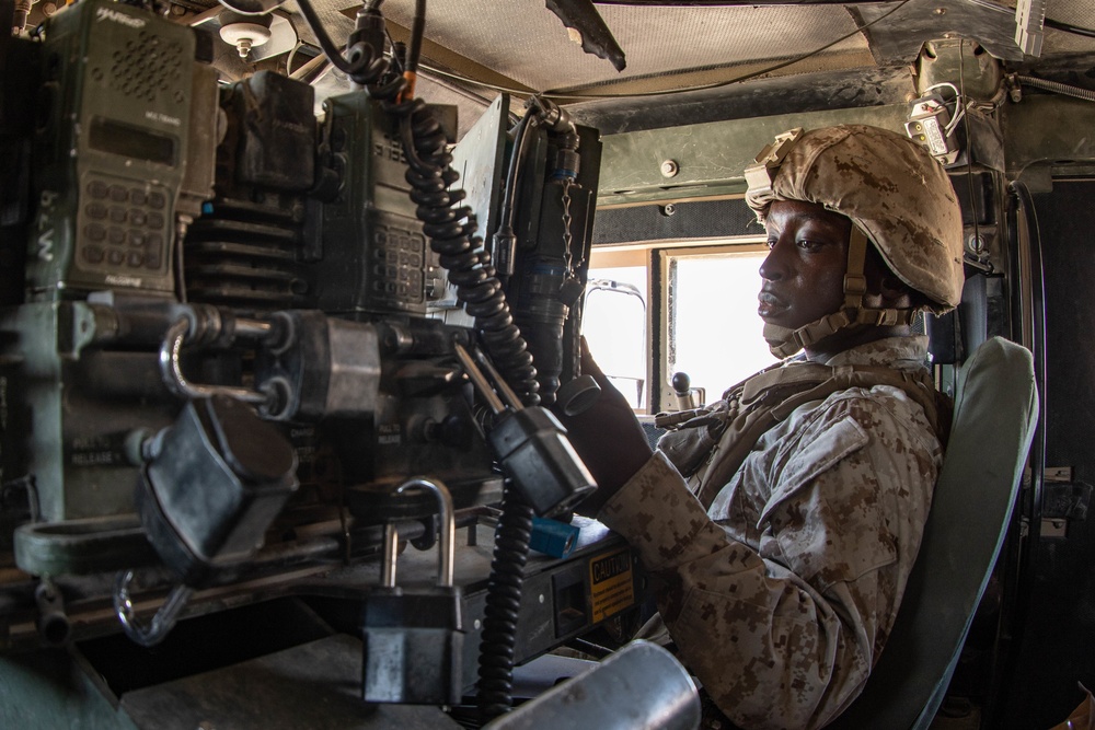 Combat Logistics Battalion 2 Resupplies 2nd Battalion, 10th Marine Regiment and 1st Tank Battalion