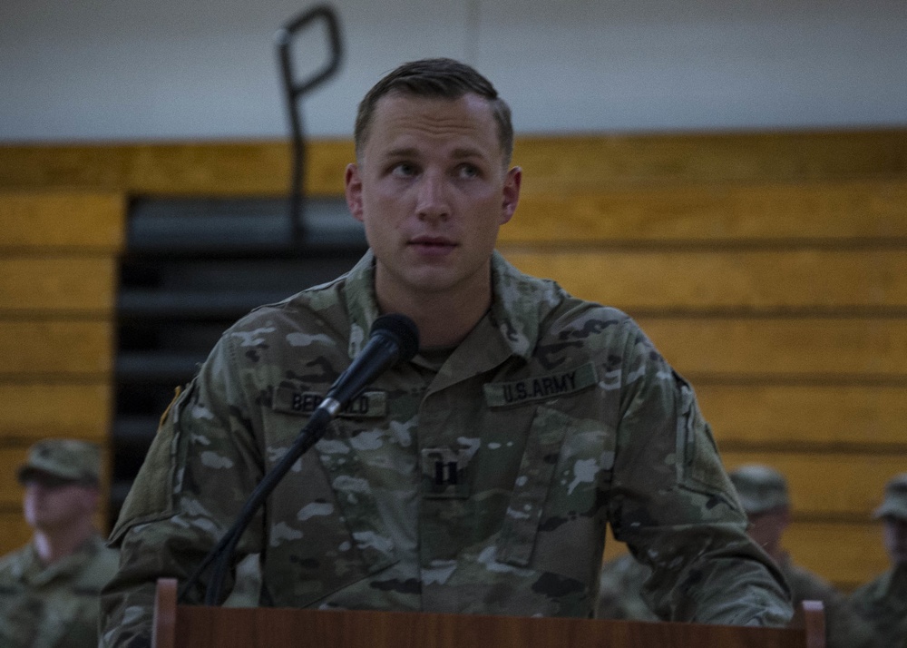 Delta Company 1/178 Holds Deployment Ceremony