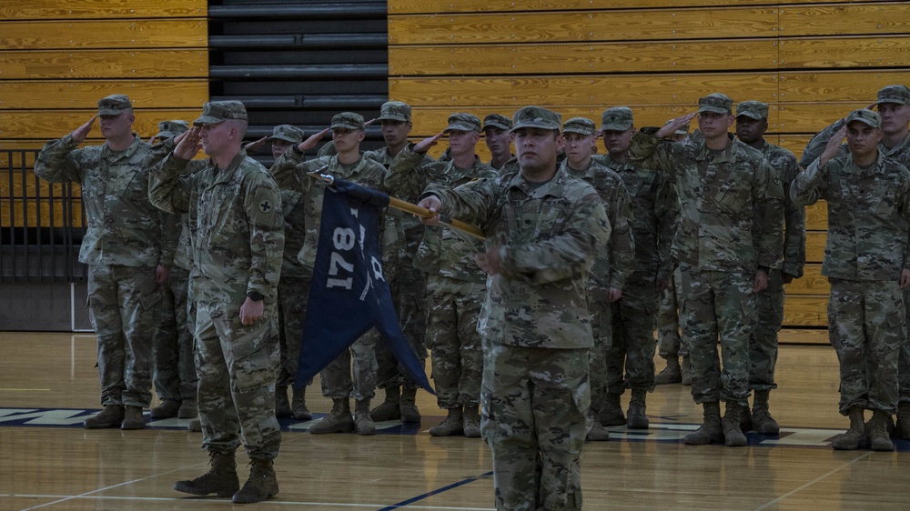Delta Company 1/178 Infantry Holds Deployment Ceremony