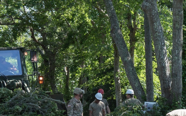 Tornado clean up Harwich, Mass.