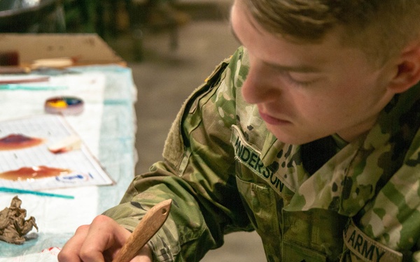 Soldier Creates Moulage