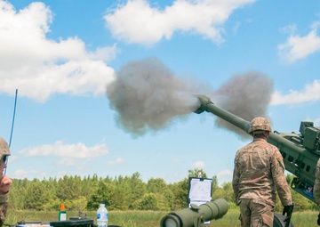 Soldiers Fire M777 Howitzer