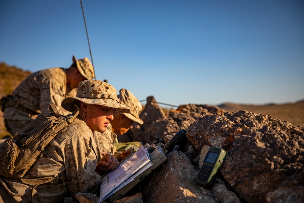 Reserve Scout Snipers Conduct Call-For-Fire Drills During ITX 5-19
