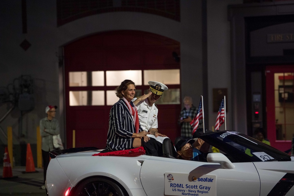 U.S. Navy Participates in Seafair Torchlight Parade