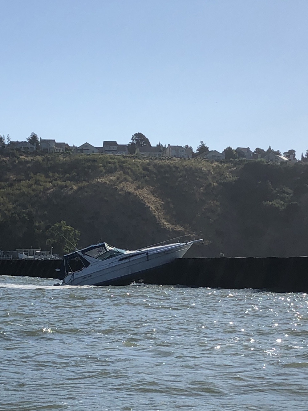 Coast Guard Station Vallejo rescues 3 after their vessel collided with a jetty