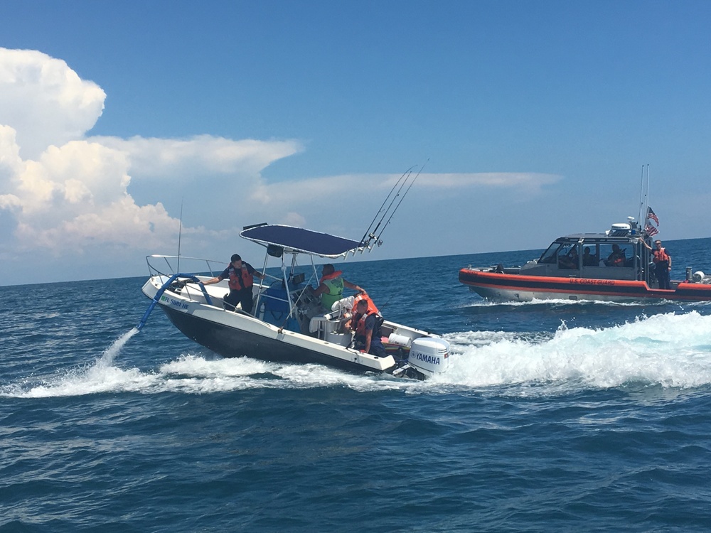 Coast Guard Station Cortez assists vessel taking on water in Gulf of Mexico