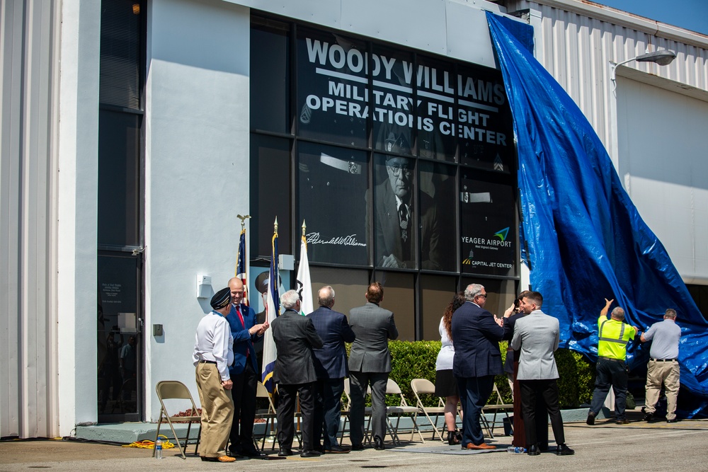 Hershel &quot;Woody&quot; Williams Hangar Dedication Ceremony