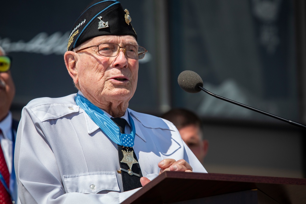 Hershel &quot;Woody&quot; Williams Hangar Dedication Ceremony