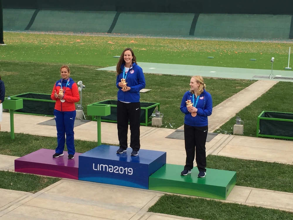 Team USA seized Gold and Bronze in Women's 3P Rifle at Pan Am Games