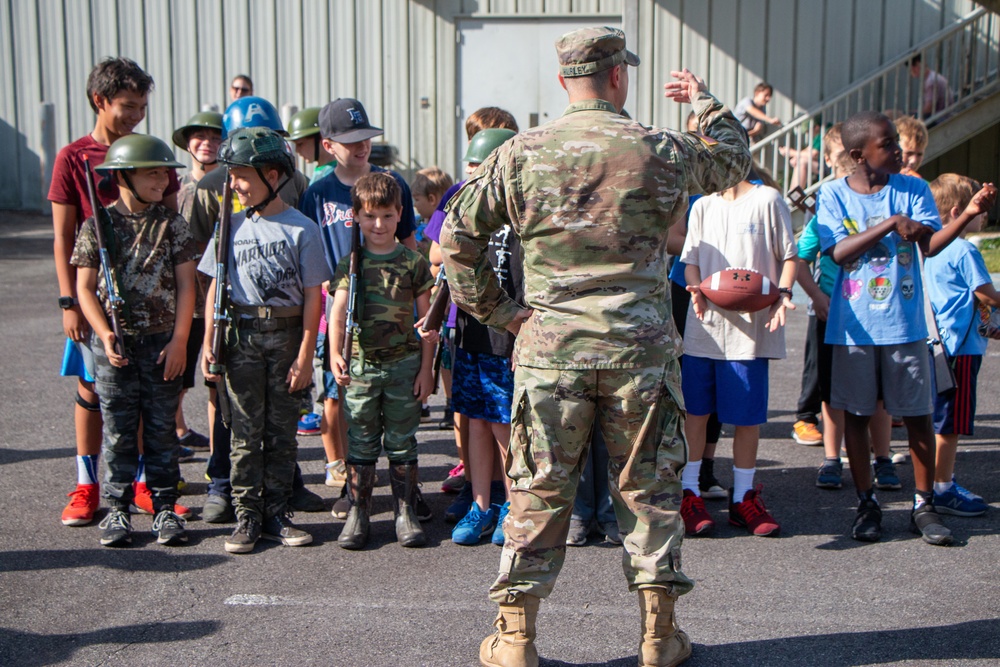 Spartan Soldiers at Mighty Eighth Museum’s Summer Camp
