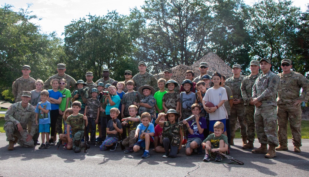 Spartan Soldiers at Mighty Eighth Museum’s Summer Camp