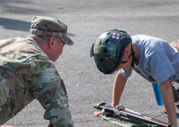 Spartan Soldiers at Mighty Eighth Museum’s Summer Camp