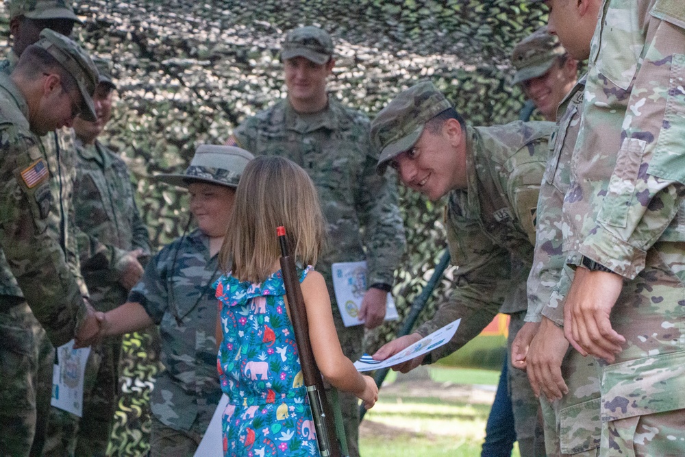 Spartan Soldiers at Mighty Eighth Museum’s Summer Camp