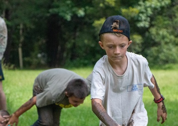 Spartan Soldiers at Mighty Eighth Museum’s Summer Camp