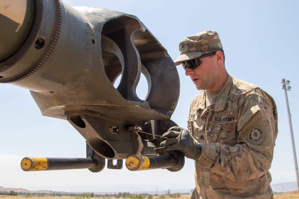 2d Cavalry Regiment prepare equipment for training during Agile Spirit 19
