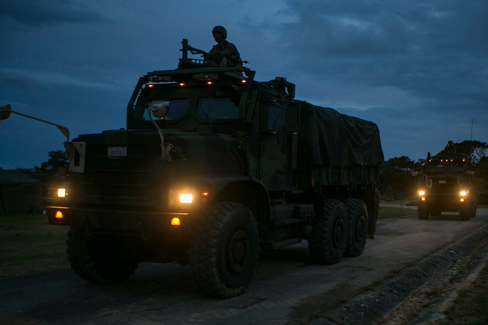 Truck Company, HQBN, 3rd Marine Division Field Exercise